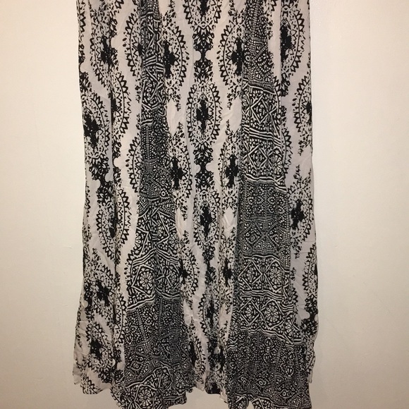 Freepeople Black & White Strapless  Maxi Dress - Picture 5 of 7